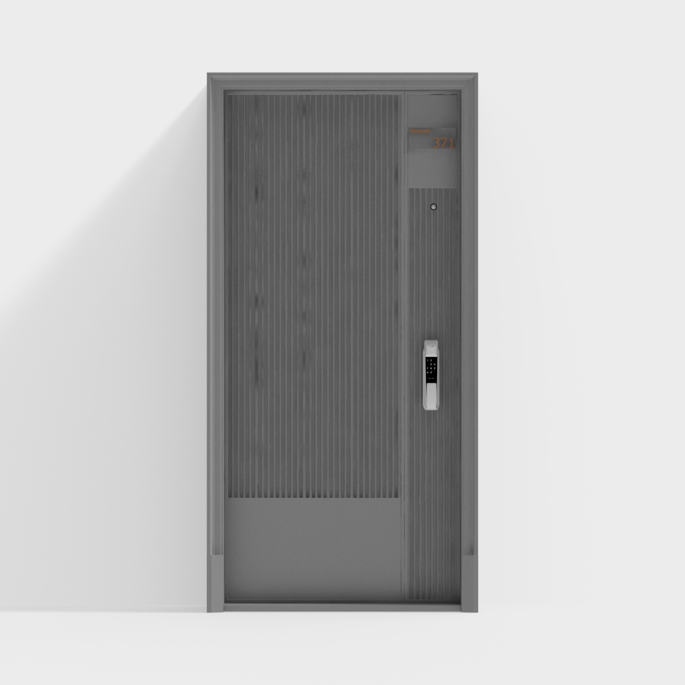 Moderne einbruchsichere Tür