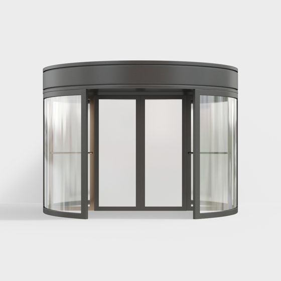 Автоматическая вращающаяся дверь офисного здания