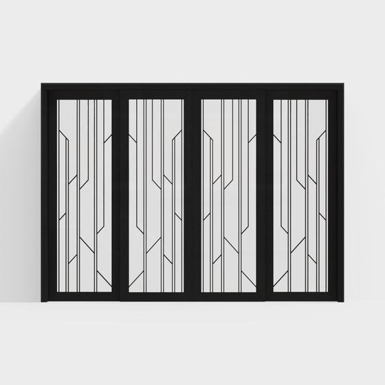 Unique Geometric Low-Poly 3D Model