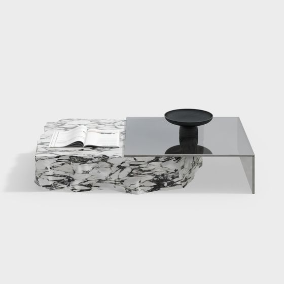 Elegant Marble Coffee Table 3D model