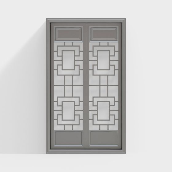 Geometric Design Low Poly Door 3D model