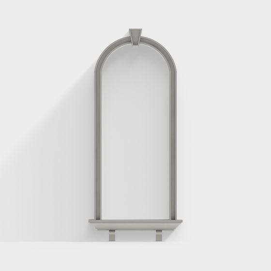 Elegant Arch Mirror 3D model for Modern Design