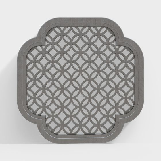 Lattice Panel 3D model for Modern Designs