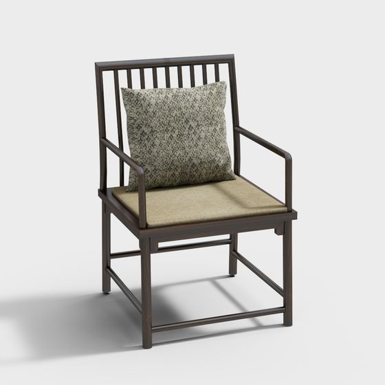 Urban Comfort 3D model Chair for Modern Spaces