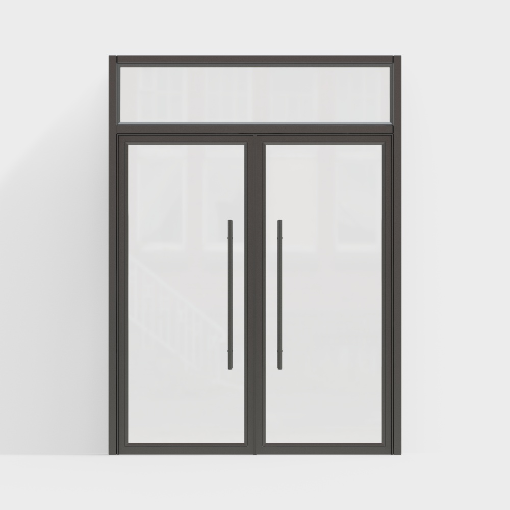 両開きのドアを持つオフィスビル