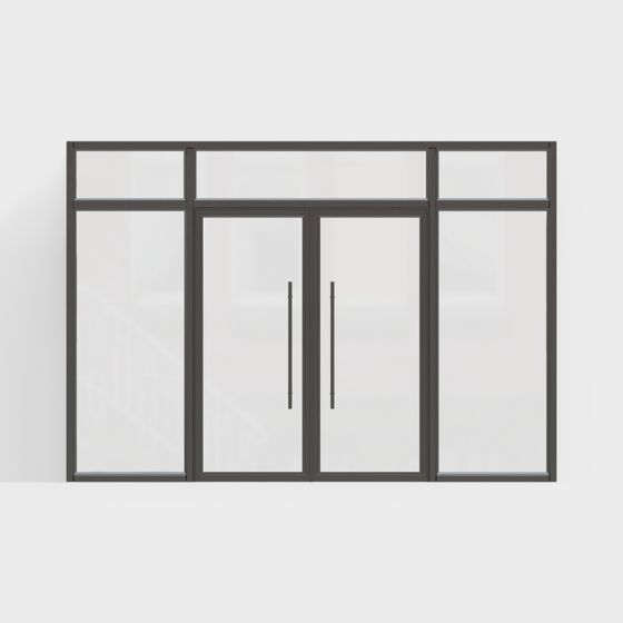 Edificio de Oficina con Puertas Dobles