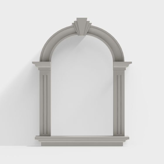 Stylish Arch Doorframe 3D model for Modern Interiors