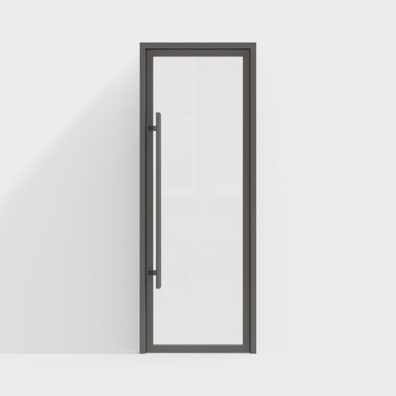 Minimalist Glass Door 3D model