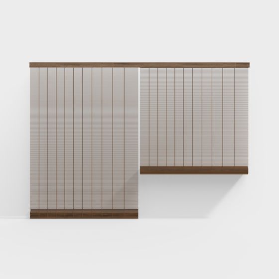 Bamboo Curtain 3D model for Modern Interiors