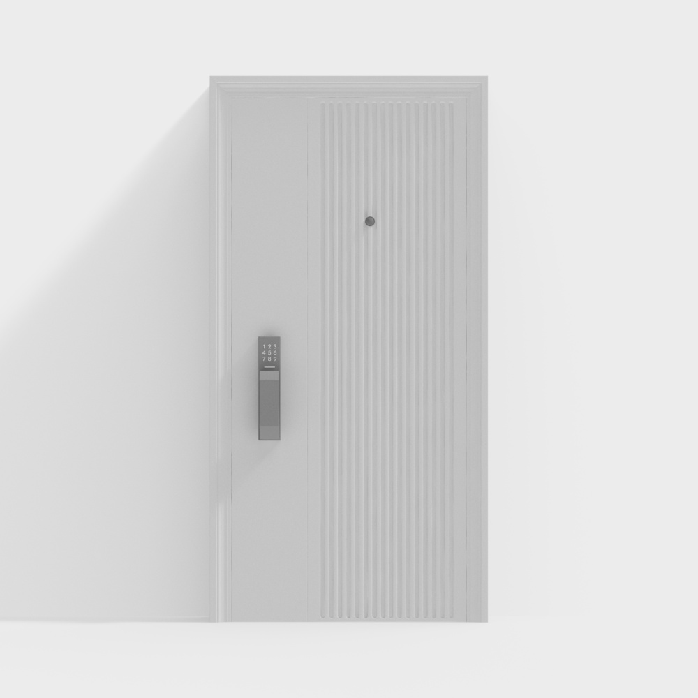 Puerta moderna a prueba de robos