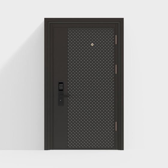 Stylish Low-Poly 3D Door Model for Modern Spaces