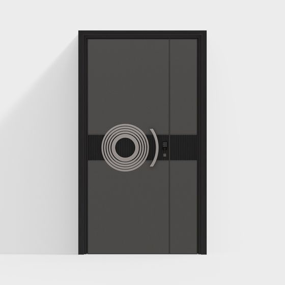 Sleek Low-Poly Door 3D model for Modern Designs
