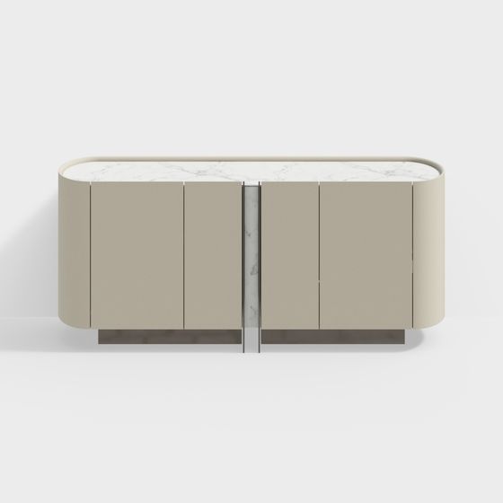 Modern Living Console 3D model