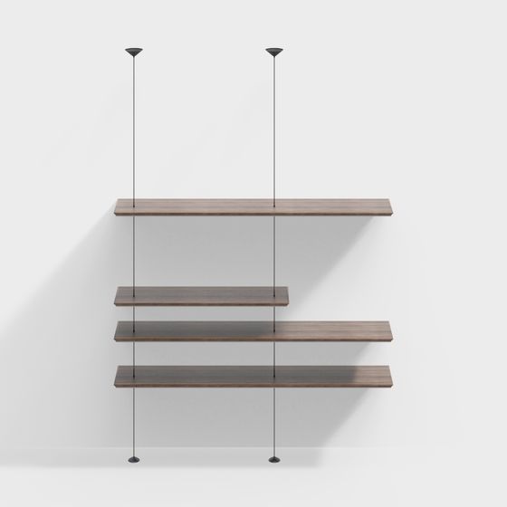 Modern Gray Rack 3D Model