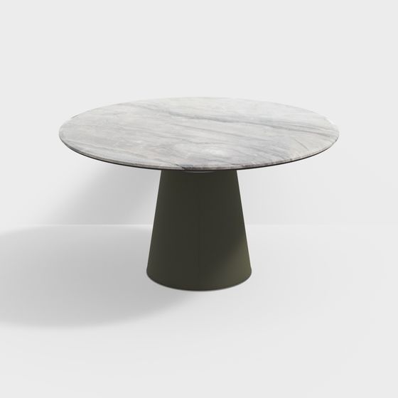 Stylish Round Table 3D model for Modern Interiors