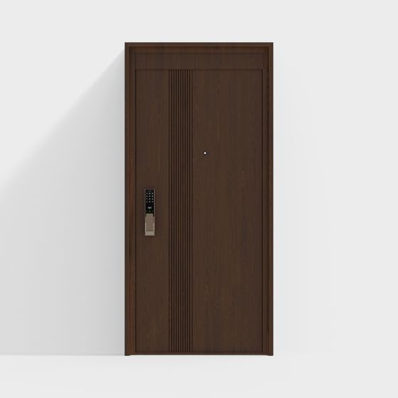 Futuristic Low-Poly Door 3D model Design
