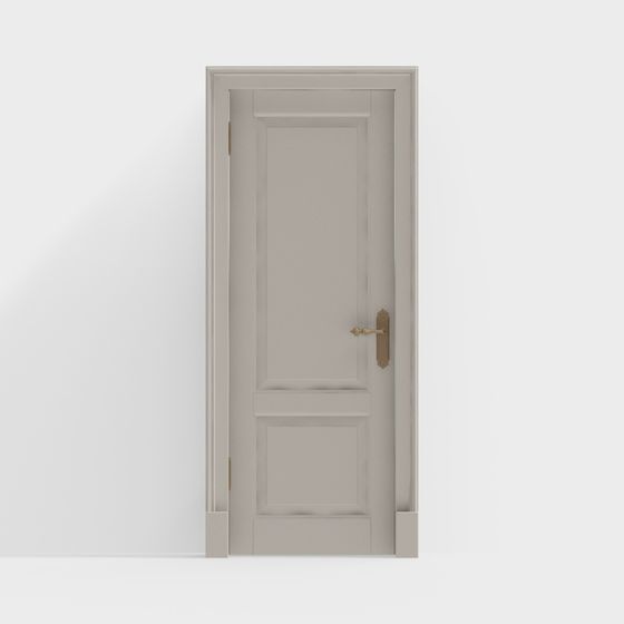 Classic Wooden Door 3D model for Modern Spaces