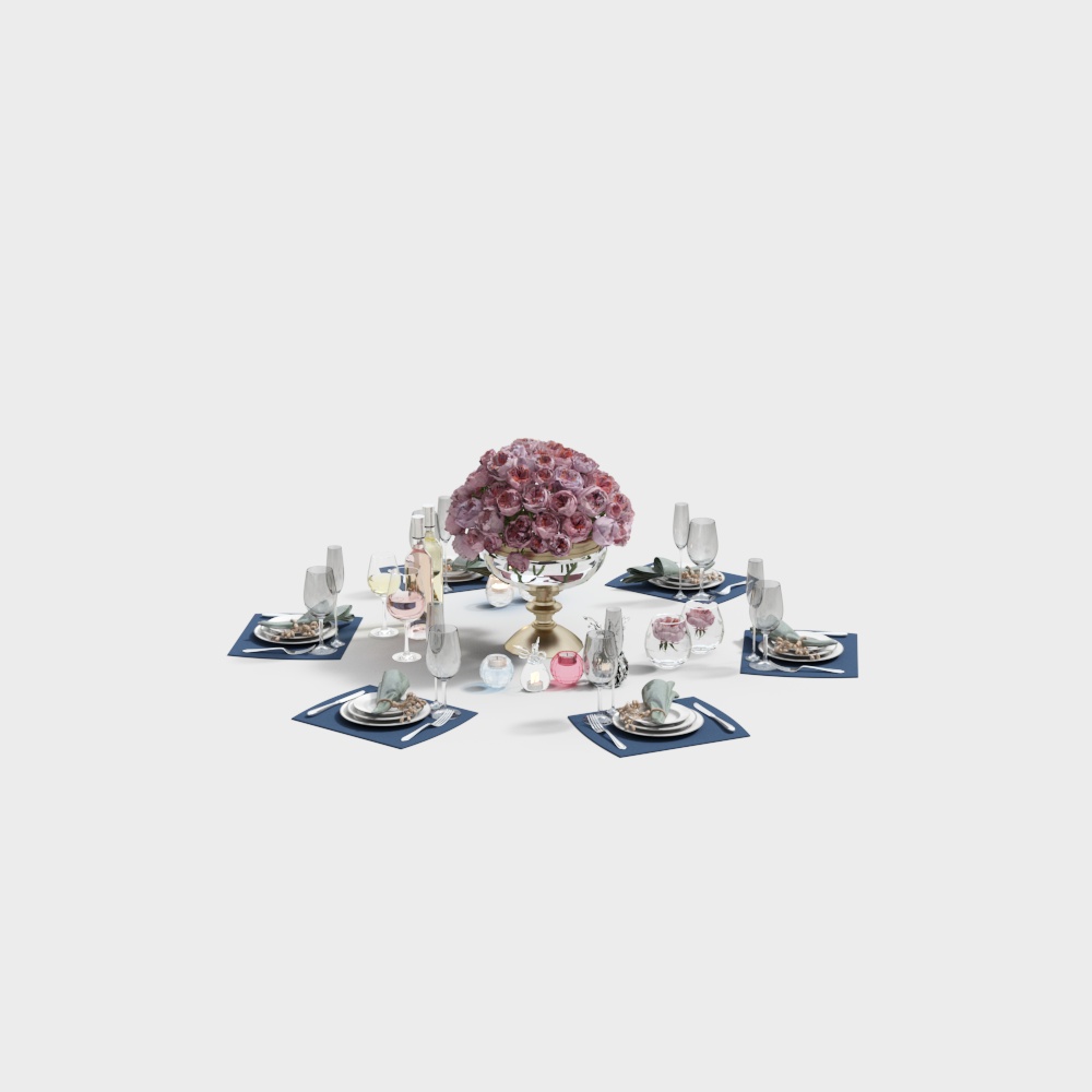 American Style Dining Table Decor