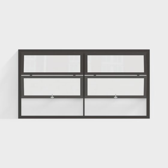 Industrial Style Window 3D model