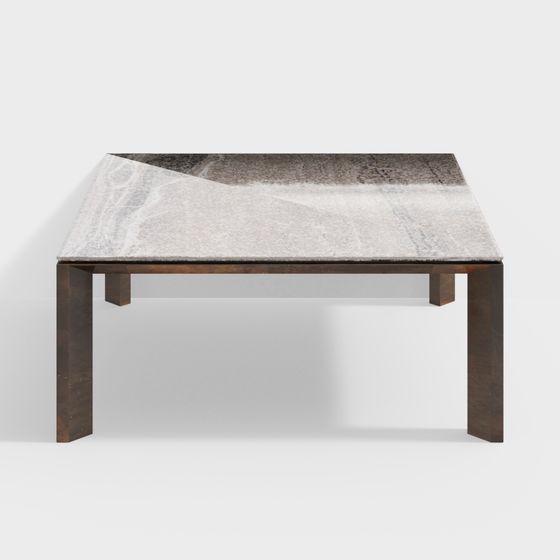 Stylish Marble Dining Table 3D model