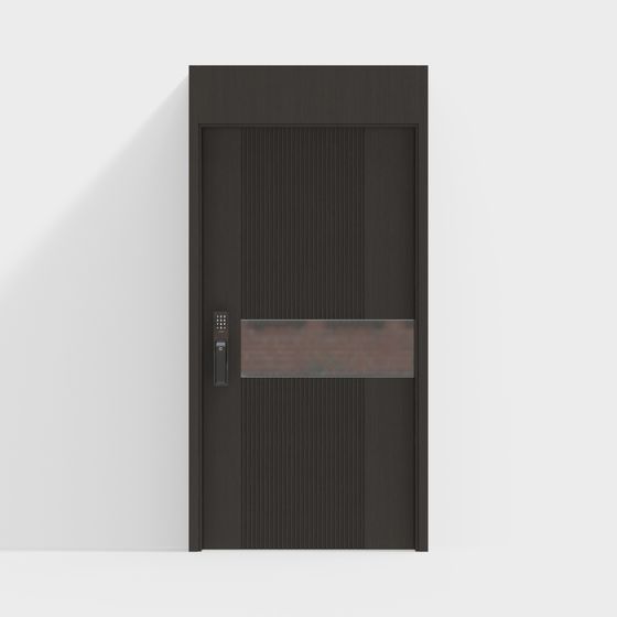 Elegant Low-Poly Door 3D model for Creative Projects