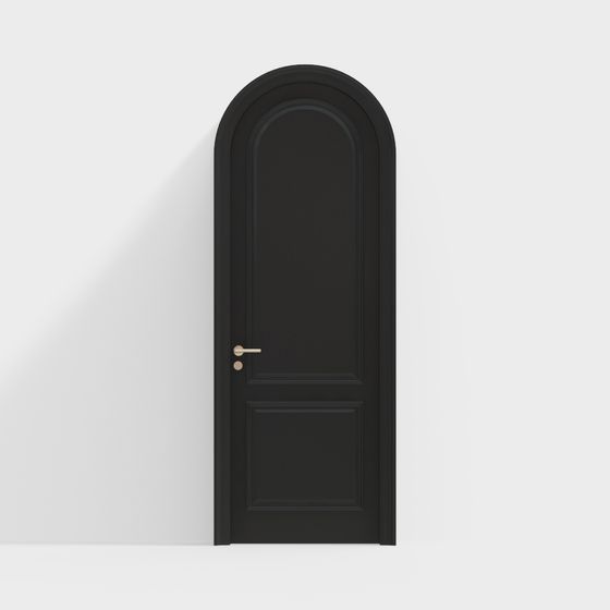 Elegant Arched Door 3D Model