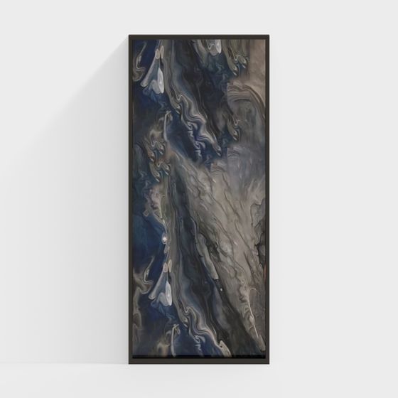 Abstract Fluid Mural 3D Model