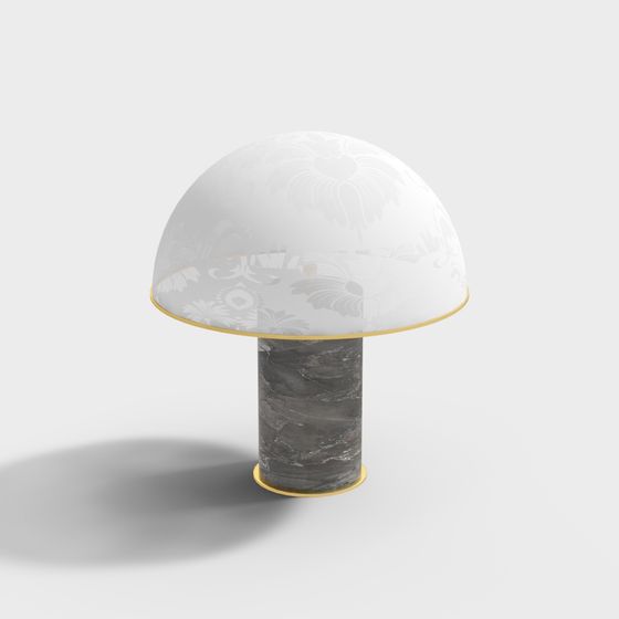 Stylish Mushroom Lamp 3D model for Modern Interiors