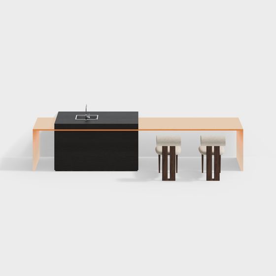 Urban Desk 3D model for Contemporary Spaces