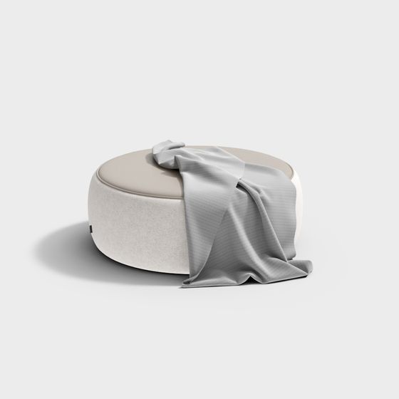 Stylish Round Cushion 3D model for Modern Interiors