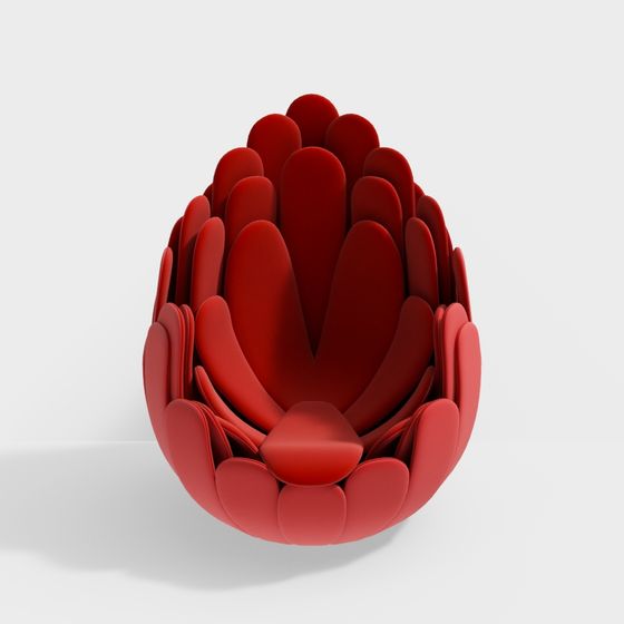 Floral Crown Nest 3D Model for Creative Spaces