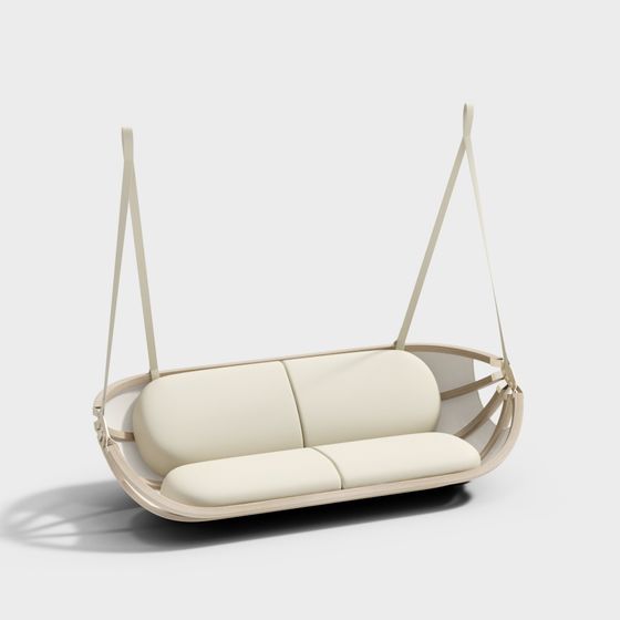 Elegant Hanging Chair 3D model for Modern Interiors