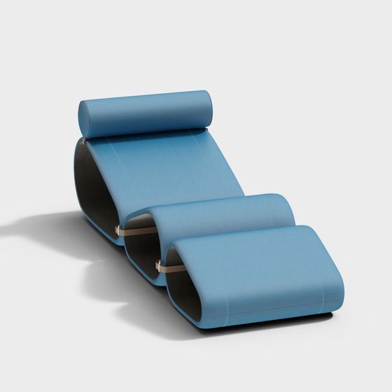 Futuristic Low-Poly Chair 3D Model