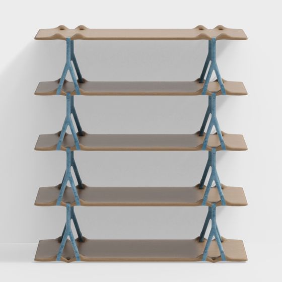 Artistic Branch Bookshelf 3D model for Modern Interiors