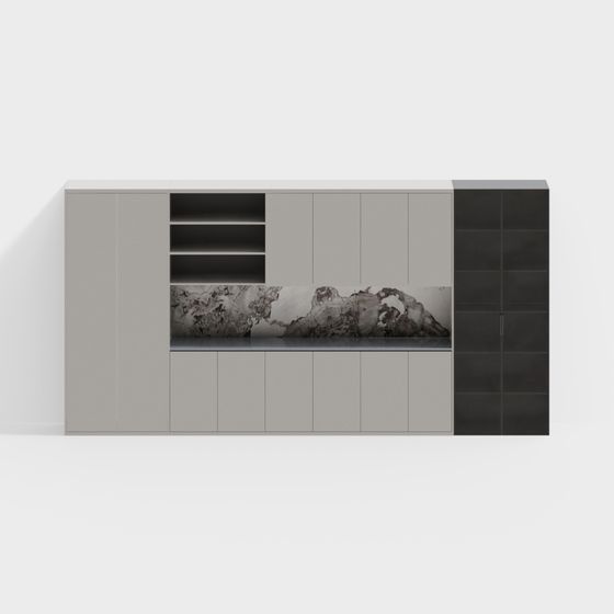 Minimalist Storage Cabinet 3D model