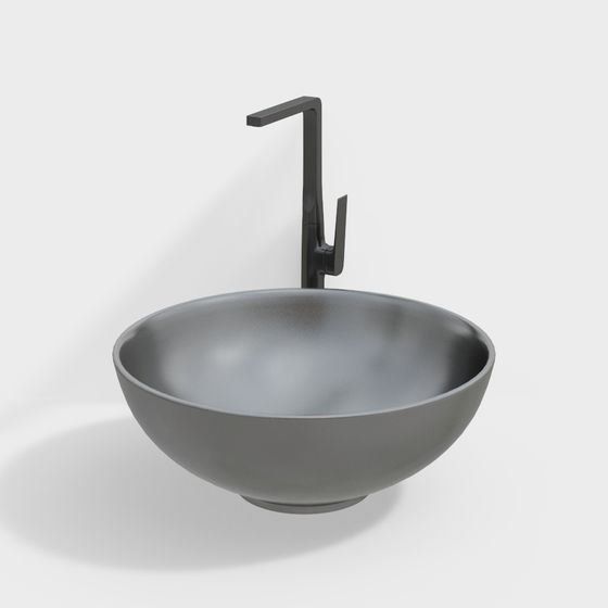 Modern Minimalist 3D Washbasin Model