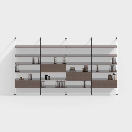 Urban Shelf 3D model for Modern Spaces