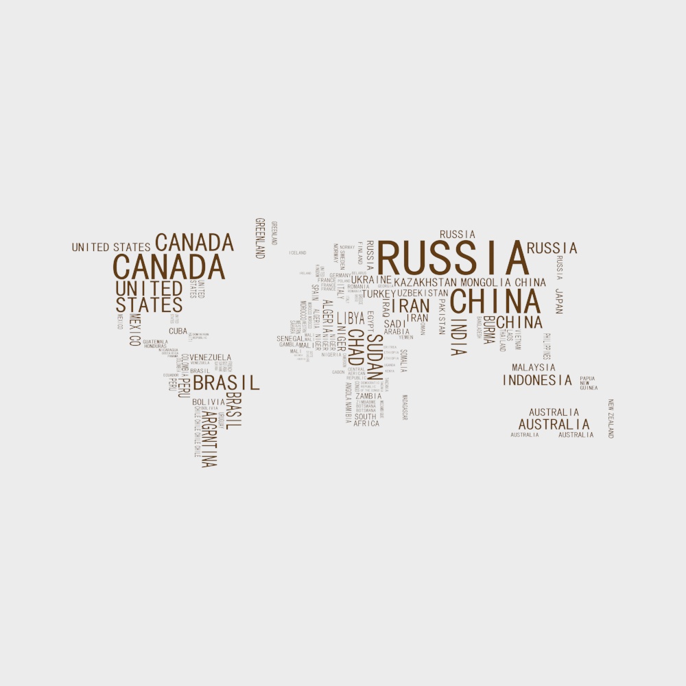 World Map Wall Decoration