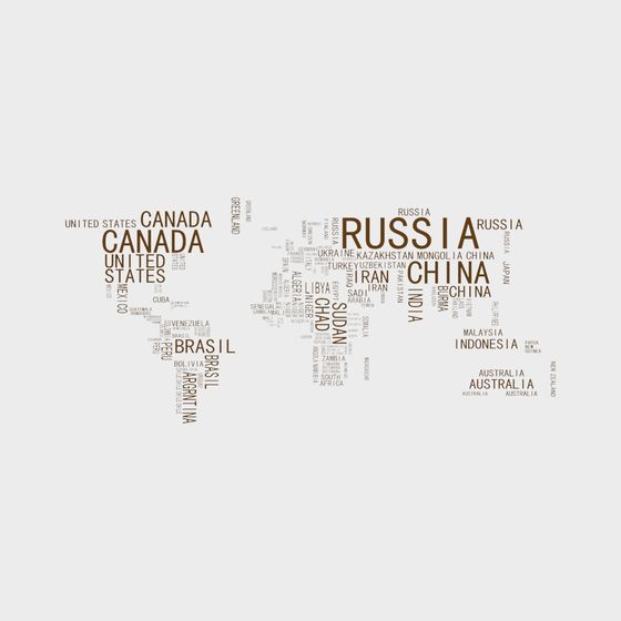 Global Map Low Poly 3D Model