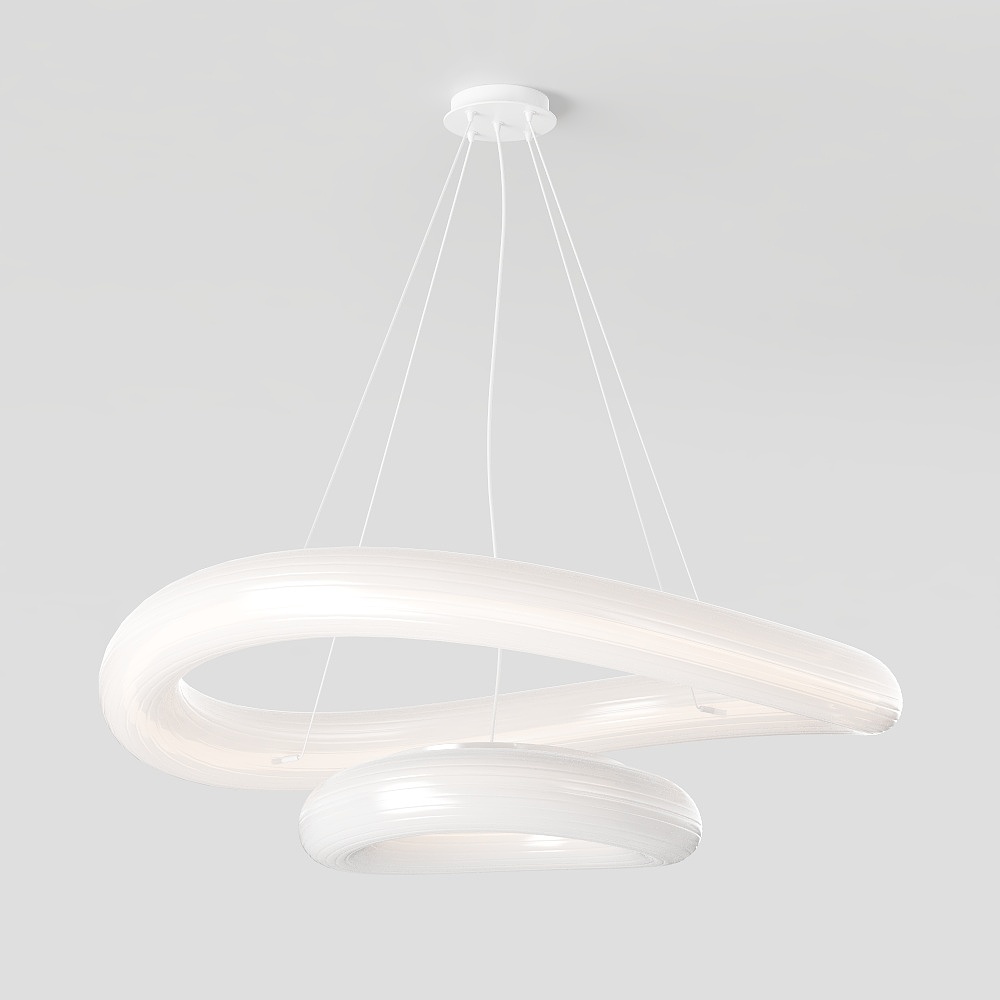 Fluid Ring Chandelier 3D model