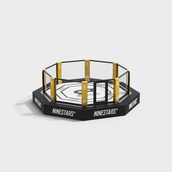 High-Detail Octagonal Cage 3D Model