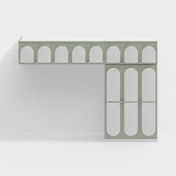 Urban Arcs Low-Poly 3D Model for Creative Projects