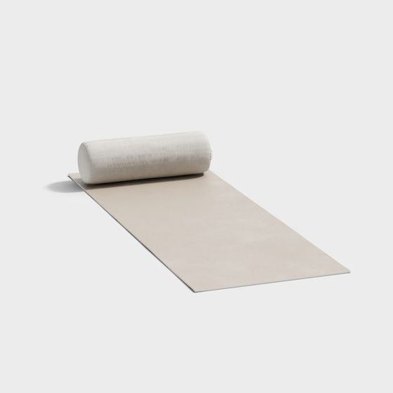 Modern Minimalist Yoga Mat 3D model