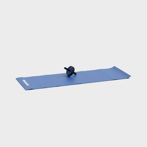 Minimalist Fitness Mat and Roller 3D model