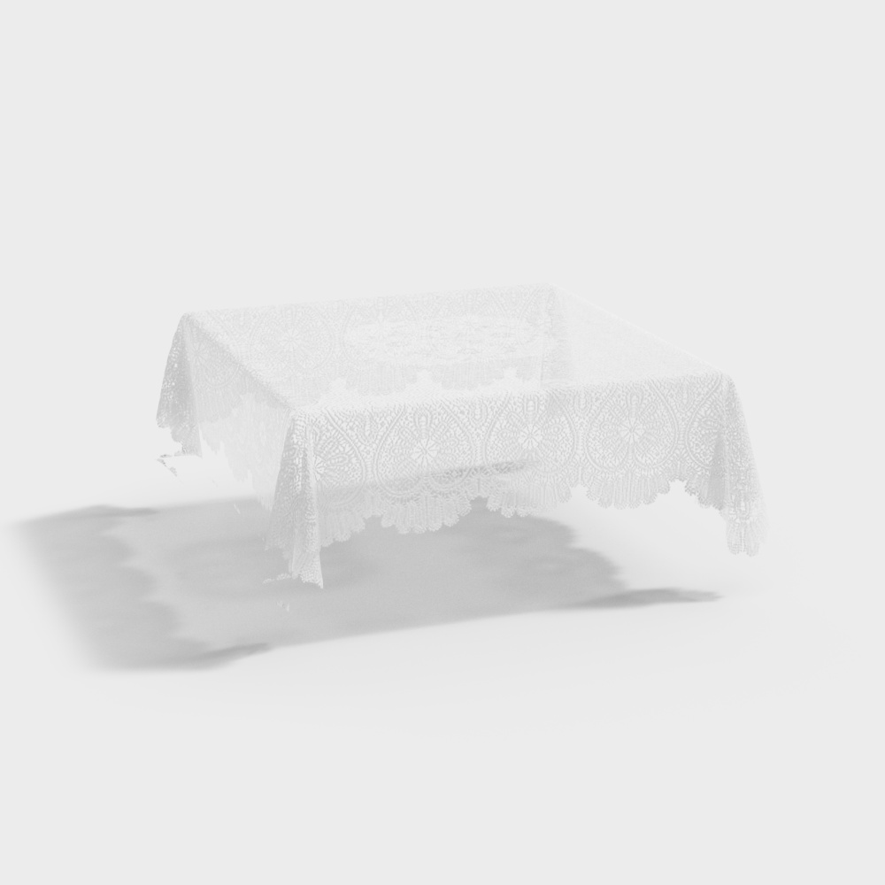 Simple European Lace Tablecloth