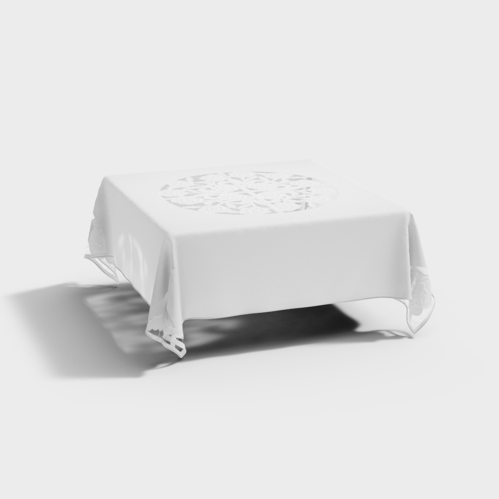 Simple European Lace Tablecloth