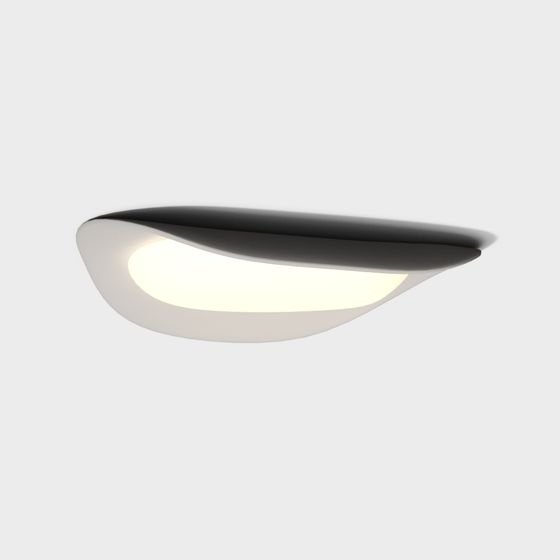 Bend Edge Ceiling Light in Gray