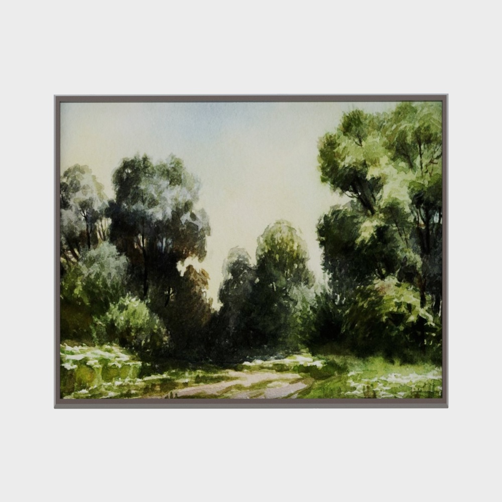 Scenic Watercolor Painting