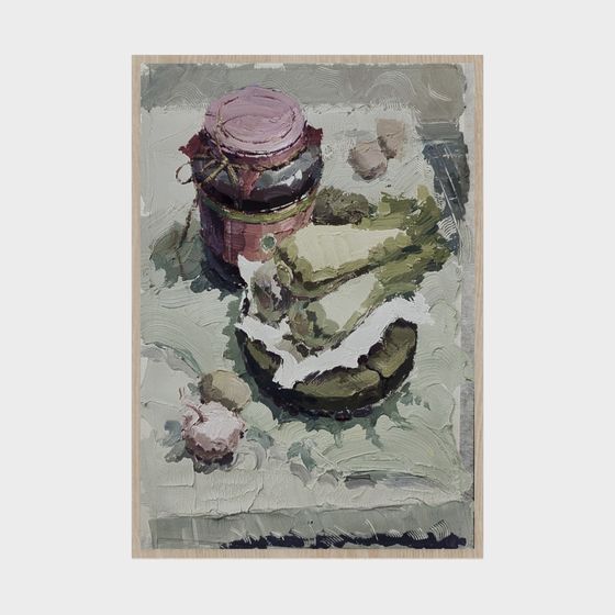 Food watercolor painting