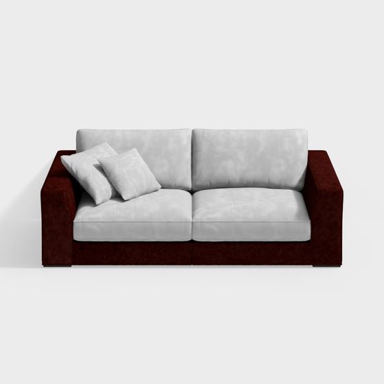 Modern Low-Polygon Sofa 3D model